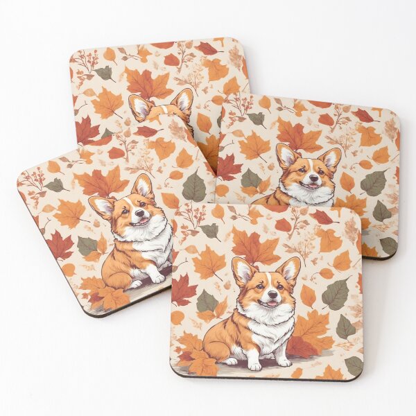 Item preview, Corgi's Cozy Fall Favorites: Autumn Accessories designed and sold by digiscapeart.