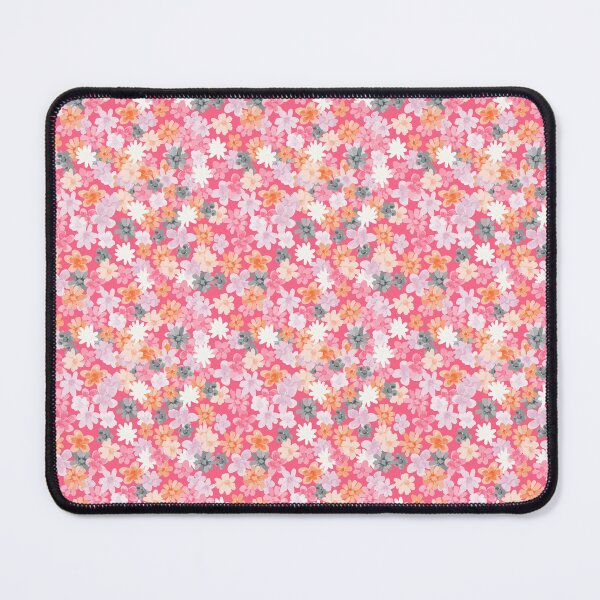 Item preview, Fuchsia Ditsy Floral: Pink, Gray, White designed and sold by ara-designs.