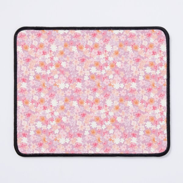 Item preview, Light Pink Ditsy Floral: Orange, Red, White designed and sold by ara-designs.