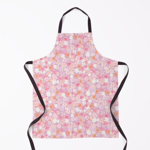 Item preview, Light Pink Ditsy Floral: Orange, Red, White designed and sold by ara-designs.