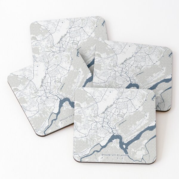 Item preview, Bandar Seri Begawan City Map of Brunei - Coastal designed and sold by deMAP.