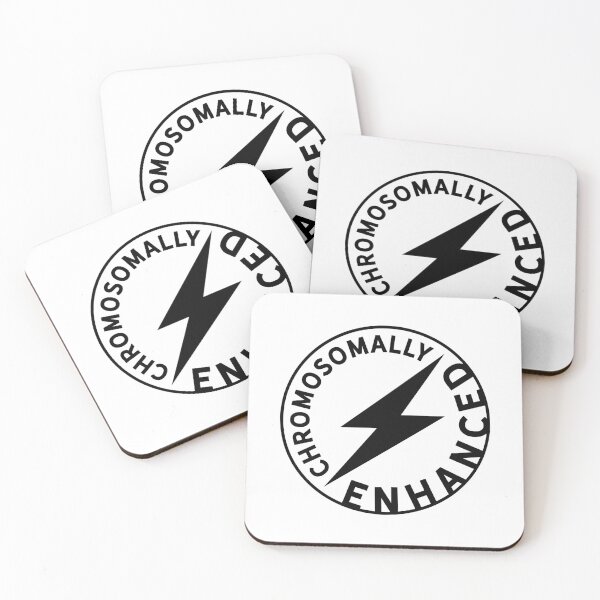 Item preview, Chromosomally Enhanced Hero Lightning Bolt Superhero Badge Down Syndrome Awareness Design designed and sold by apcreatively.