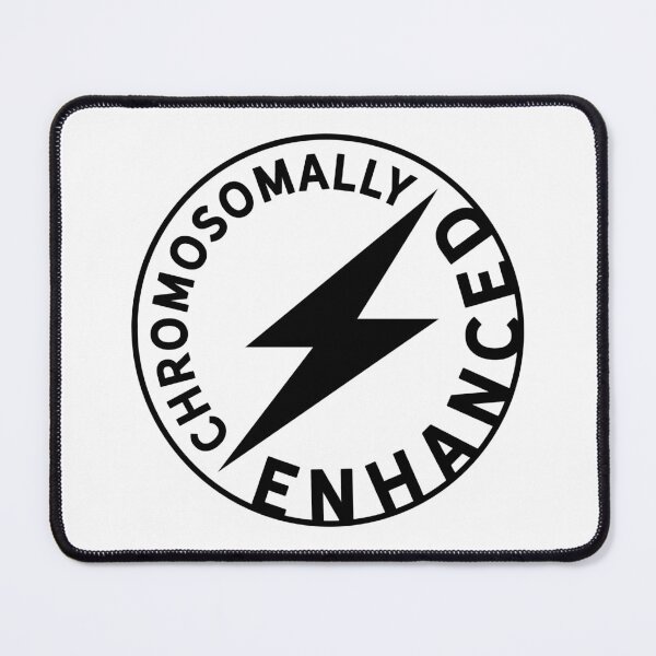 Item preview, Chromosomally Enhanced Hero Lightning Bolt Superhero Badge Down Syndrome Awareness Design designed and sold by apcreatively.