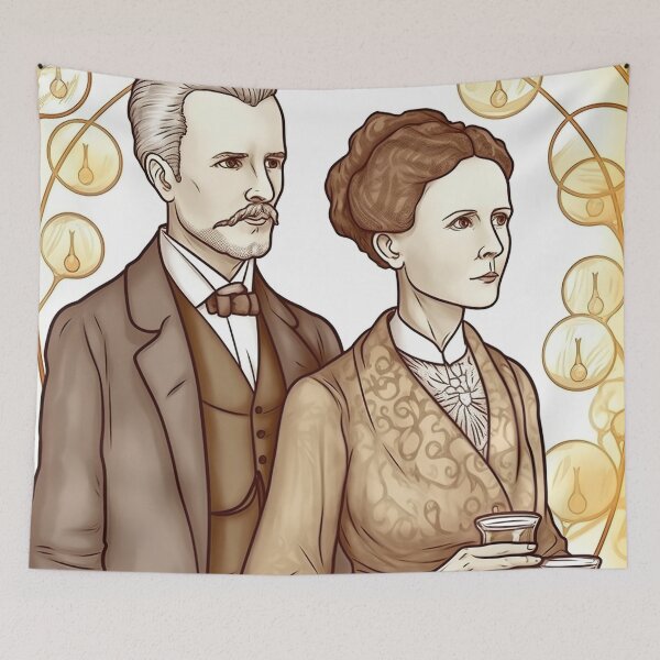 Item preview, Pierre and Marie Curie designed and sold by ComicsFactory.