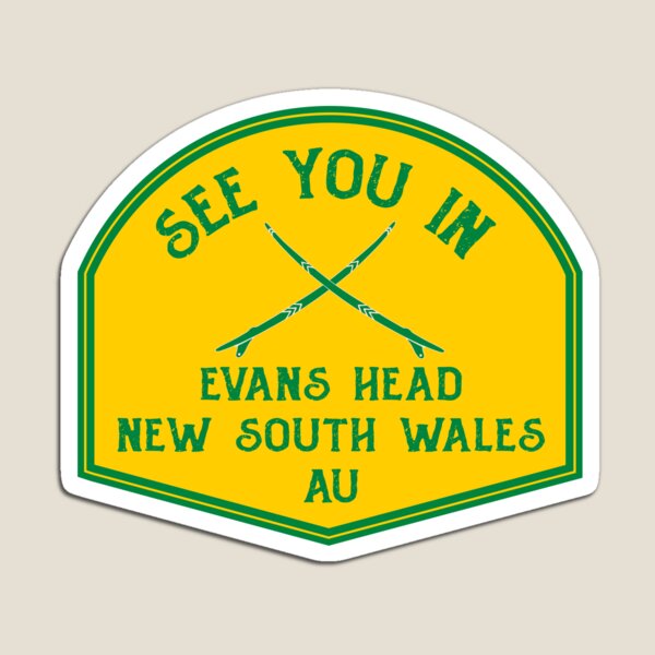 Item preview, Evans Head-New South Wales-Australia-Green and Gold-See You In Evans Head designed and sold by defimo.