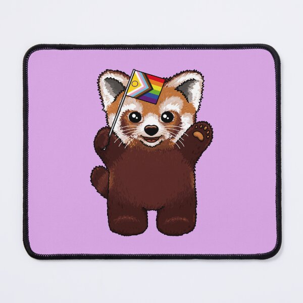 Item preview, Little Red Panda Progress Pride designed and sold by Art by Veya.