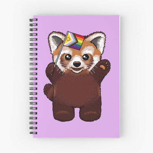 Item preview, Little Red Panda Progress Pride designed and sold by Art by Veya.