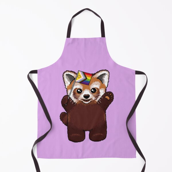 Item preview, Little Red Panda Progress Pride designed and sold by Art by Veya.
