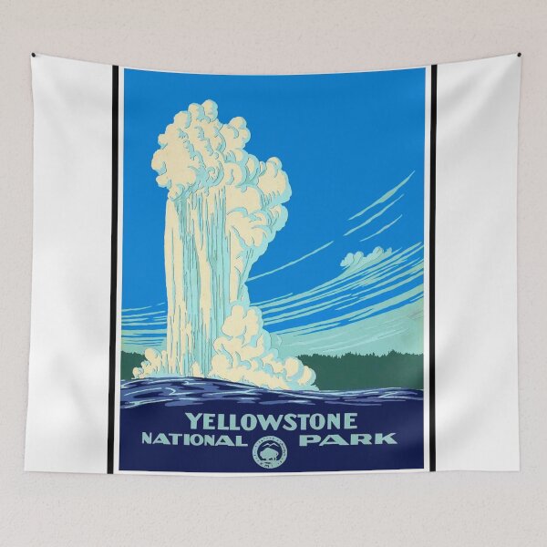 Aperçu de l'œuvre Geyser Old Faithful du parc national de Yellowstone créée et vendue par TheCornrCabinet.