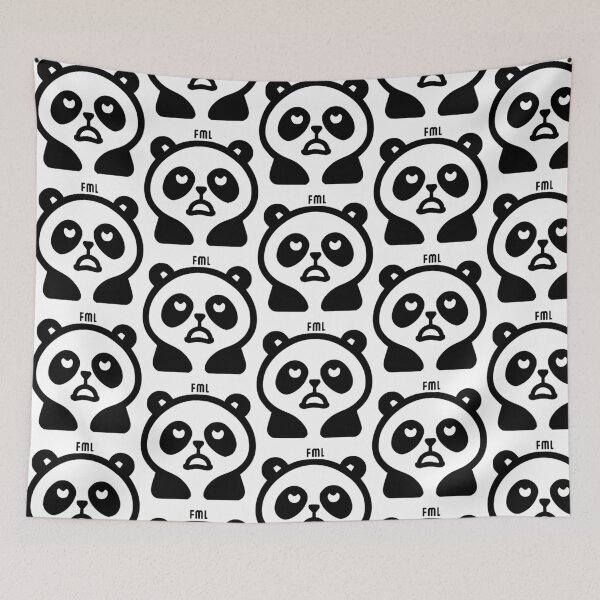 Item preview, Monday mood panda designed and sold by filigreedigital.