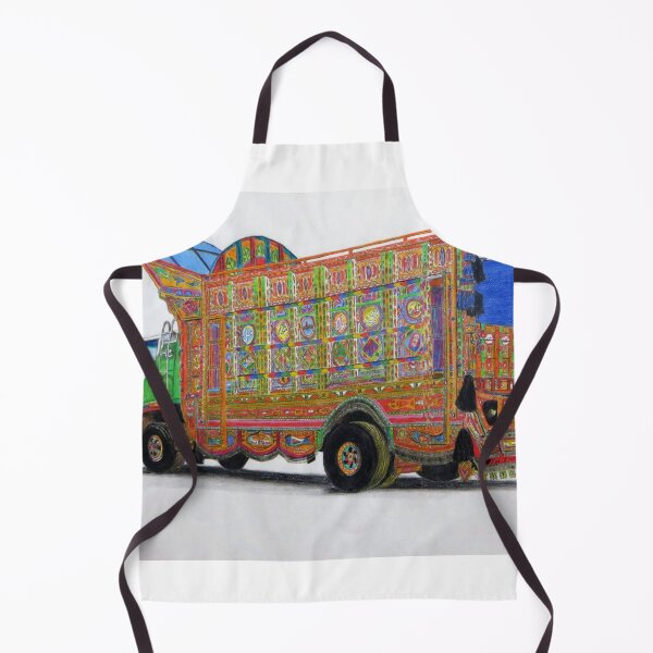 Item preview, Pakistani Truck Art color drawing designed and sold by MubaraksArt.