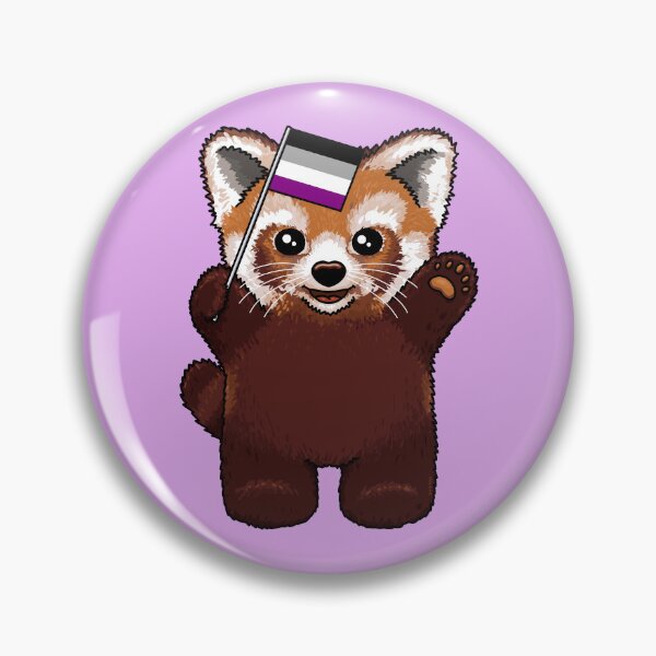 Item preview, Little Red Panda Ace Pride designed and sold by Art by Veya.