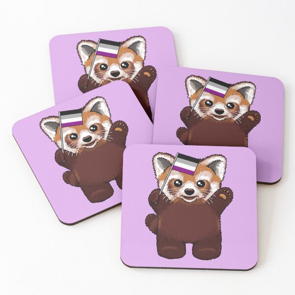 Item preview, Little Red Panda Ace Pride designed and sold by Art by Veya.