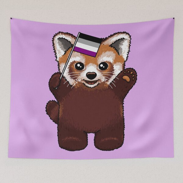 Item preview, Little Red Panda Ace Pride designed and sold by Art by Veya.