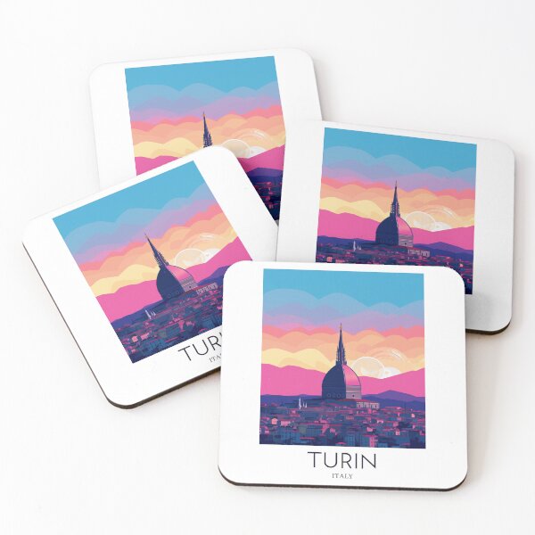 Item preview, A Pop Art Travel Print of Turin - Italy designed and sold by StudioRedKoala.