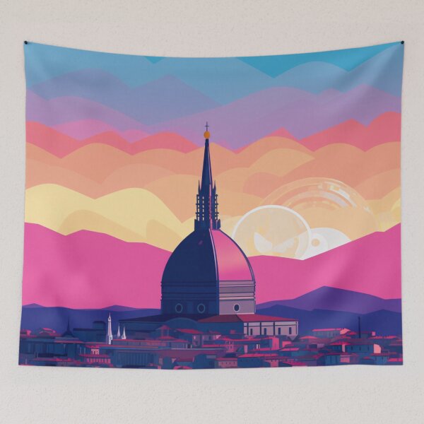 Item preview, A Pop Art Travel Print of Turin - Italy designed and sold by StudioRedKoala.