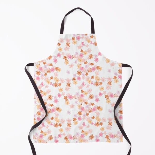 Item preview, White Ditsy Floral: Orange, Pink designed and sold by ara-designs.