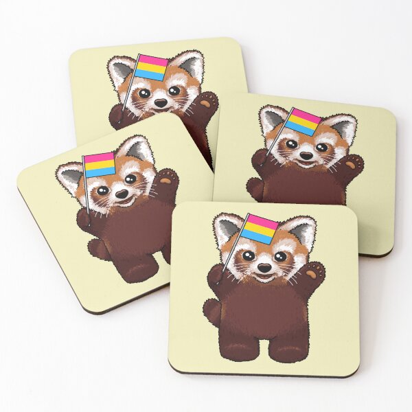 Item preview, Little Red Panda Pan Pride designed and sold by Art by Veya.