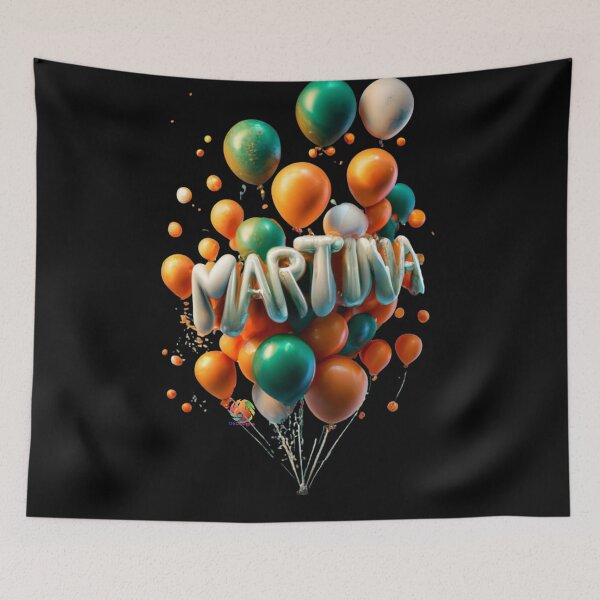 Item preview, Martina Name Gift Ideas Birthday Party Balloons designed and sold by OliDesigns.