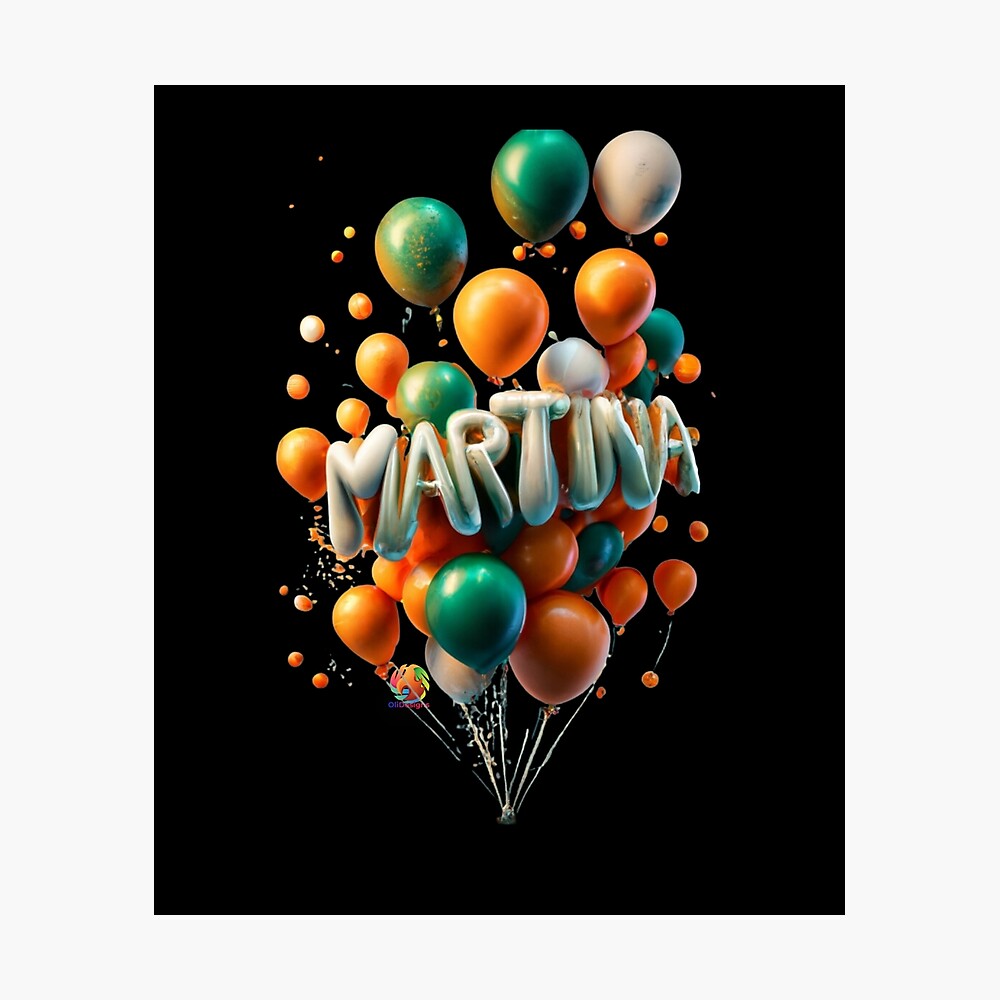 Martina Name Gift Ideas Birthday Party Balloons