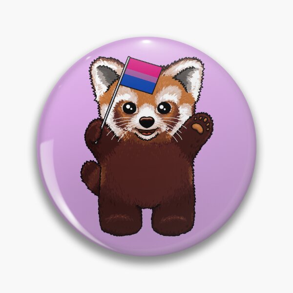 Item preview, Little Red Panda Bi Pride designed and sold by Art by Veya.