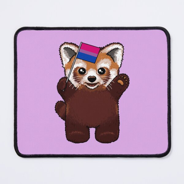 Item preview, Little Red Panda Bi Pride designed and sold by Art by Veya.