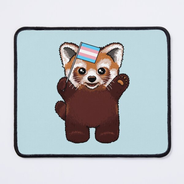 Item preview, Little Red Panda Trans Pride designed and sold by Art by Veya.