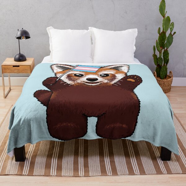Item preview, Little Red Panda Trans Pride designed and sold by Art by Veya.