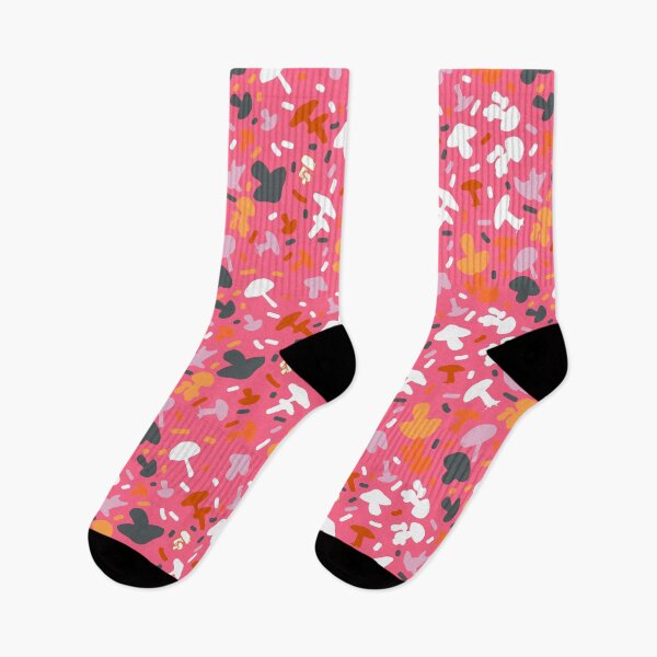 Item preview, Fuchsia Mushroom Fantasy: Black, Orange, White designed and sold by ara-designs.