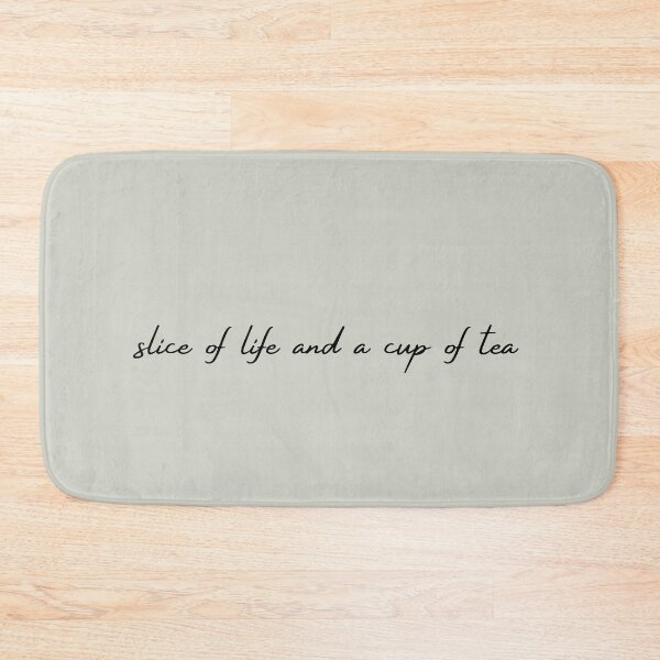 Item preview, slice of life and a cup of tea - pastel green background designed and sold by Athenasgirl.