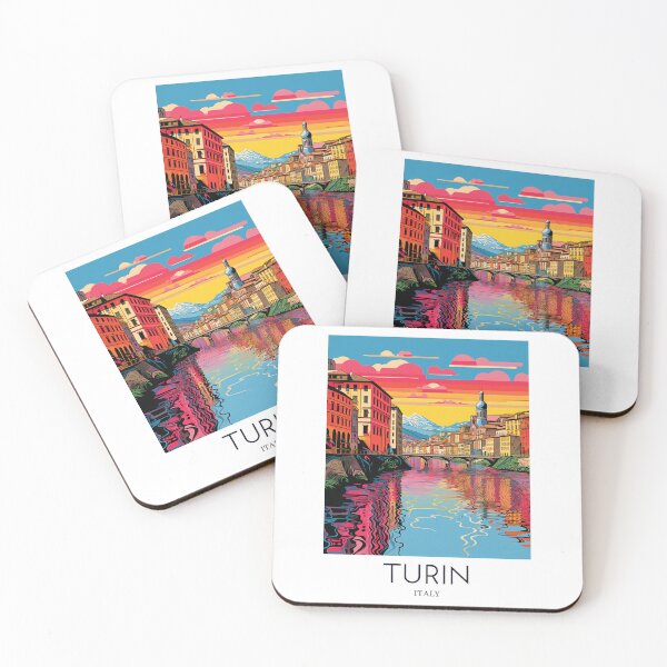 Item preview, A Pop Art Travel Print of Turin - Italy designed and sold by StudioRedKoala.