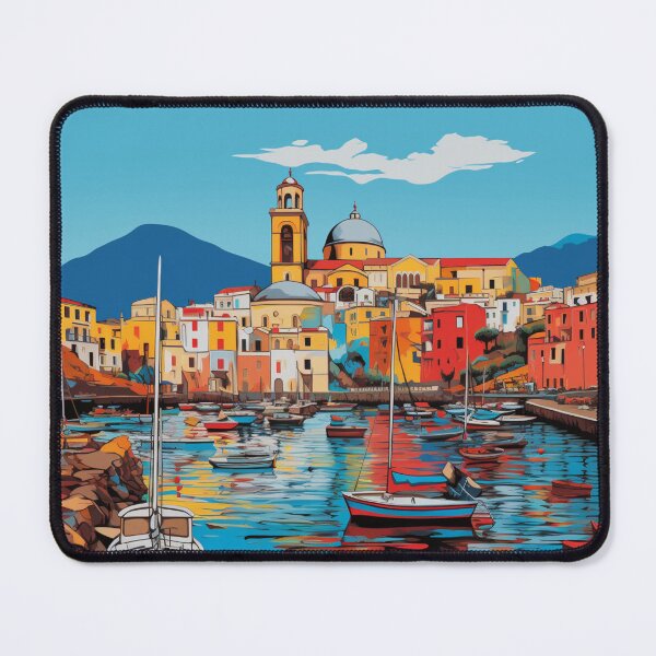 Item preview, A Pop Art Travel Print of Naples - Italy designed and sold by StudioRedKoala.