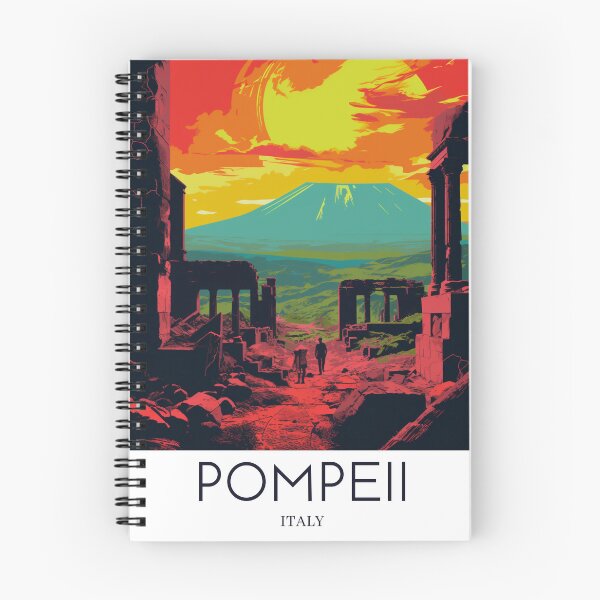 Item preview, A Pop Art Travel Print of Pompeii - Italy designed and sold by StudioRedKoala.