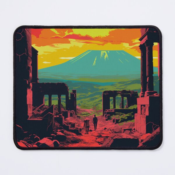Item preview, A Pop Art Travel Print of Pompeii - Italy designed and sold by StudioRedKoala.