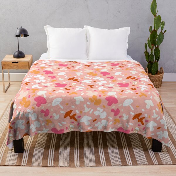 Item preview, Pink Mushroom Whimsy: Orange, Fuchsia, White designed and sold by ara-designs.
