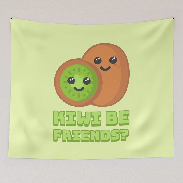 Item preview, Kiwi Be Friends? Cute Kiwi Cartoon designed and sold by PMCreative.