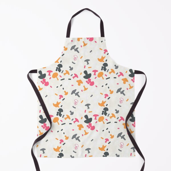 Item preview, White Mushroom Whimsy: Orange, Fuchsia, Gray designed and sold by ara-designs.
