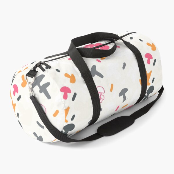 Item preview, White Mushroom Whimsy: Orange, Fuchsia, Gray designed and sold by ara-designs.