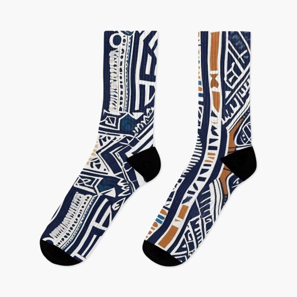 Item preview, Bulgarian Heritage 01: Timeless Stamping Prints in Navy and White designed and sold by OurBarcode.