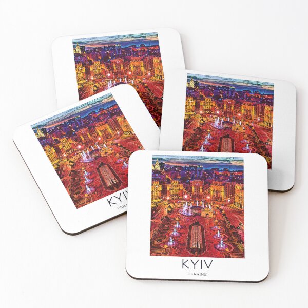 Item preview, A Pop Art Travel Print of Kyiv - Ukraine designed and sold by StudioRedKoala.