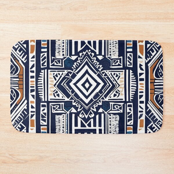 Item preview, Bulgarian Heritage 01: Timeless Stamping Prints in Navy and White designed and sold by OurBarcode.