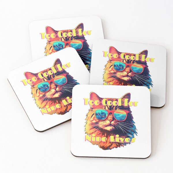 Item preview, Cat: Too Cool for Nine Lives designed and sold by Rivanes.
