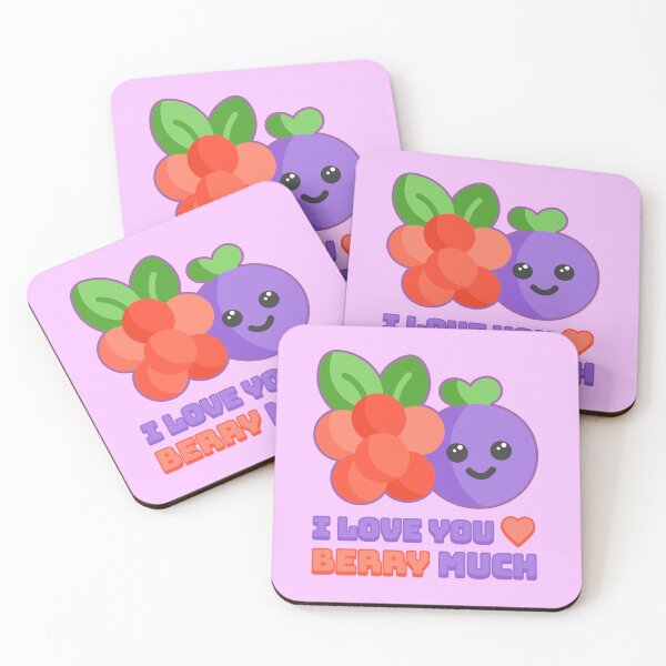 Item preview, I love You Berry Much! Cute and Punny berry Cartoon designed and sold by PMCreative.