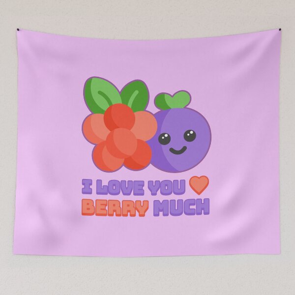 Item preview, I love You Berry Much! Cute and Punny berry Cartoon designed and sold by PMCreative.