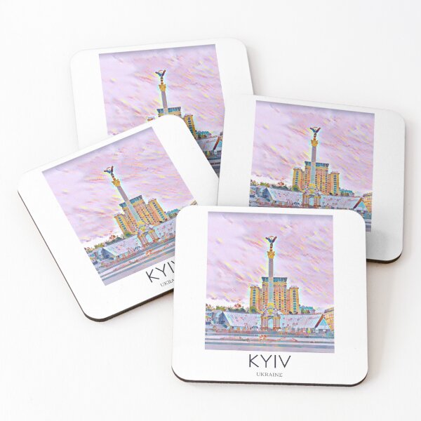 Item preview, A Pop Art Travel Print of Kyiv - Ukraine designed and sold by StudioRedKoala.