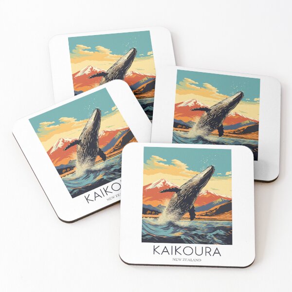 Item preview, A Pop Art Travel Print of Kaikoura - New Zealand designed and sold by StudioRedKoala.