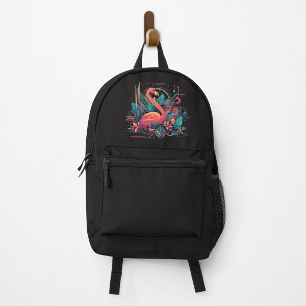Item preview, Tropical Flamingo T-shirt Design designed and sold by Strokes-Colors.