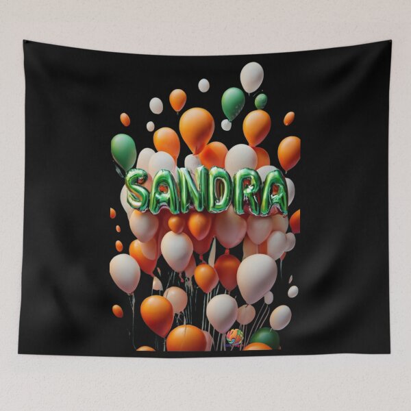 Item preview, Sandra Name Gift Ideas Birthday Party Balloons designed and sold by OliDesigns.