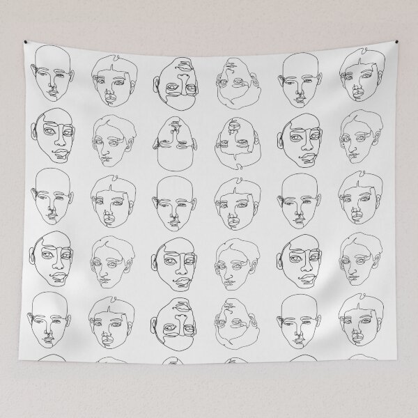 Item preview, Face line art designed and sold by Roses Mond.