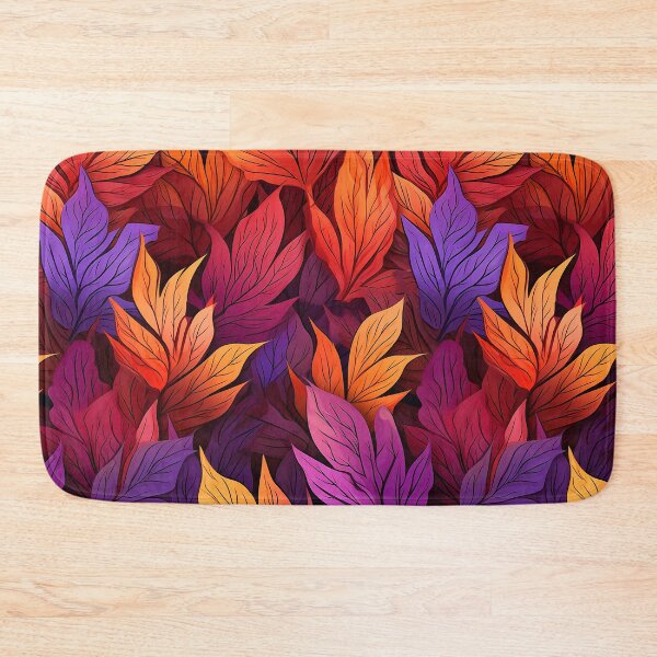 Item preview, Pretty Leaf Design in Orange, Purple, and Red designed and sold by LWLDesigns.